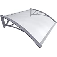 VOUNOT Marquesinas Exterior para Puertas y Ventanas- 100 x 80 cm Tejadillo de Protección- Toldo Cubierta de…